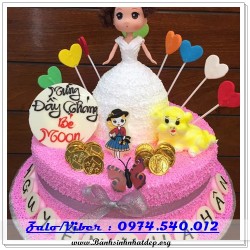 Mẫu Bánh Sinh Nhật Đẹp - A304